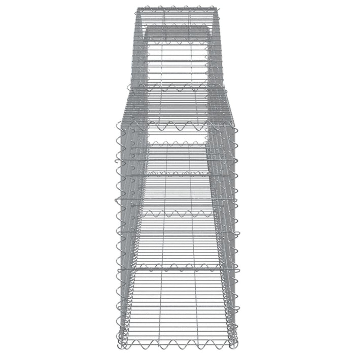 Coșuri gabion arcuite 8 buc, 400x30x60/80 cm, fier galvanizat - WALTI WALTI