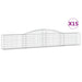 Coșuri gabion arcuite 15 buc, 400x30x60/80 cm, fier galvanizat - WALTI WALTI