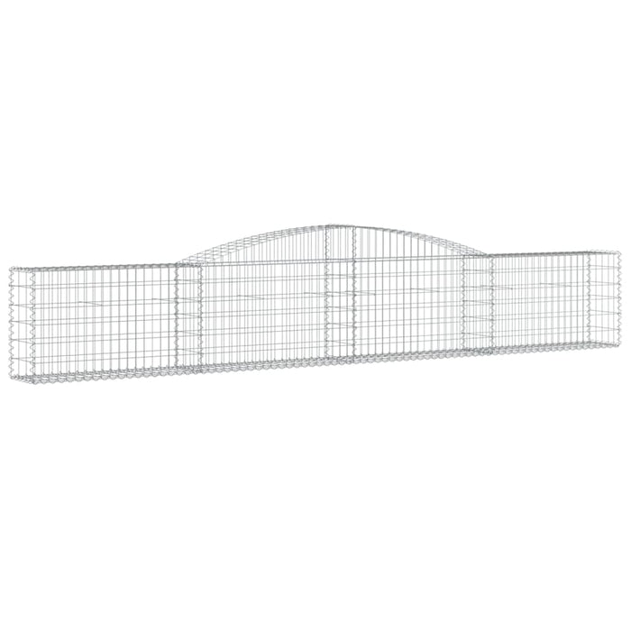 Coșuri gabion arcuite 15 buc, 400x30x60/80 cm, fier galvanizat - WALTI WALTI