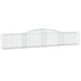 Coșuri gabion arcuite 15 buc, 400x30x60/80 cm, fier galvanizat - WALTI WALTI