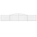 Coșuri gabion arcuite 15 buc, 400x30x60/80 cm, fier galvanizat - WALTI WALTI