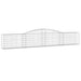 Coșuri gabion arcuite 20 buc, 400x30x60/80 cm, fier galvanizat - WALTI WALTI