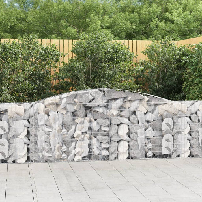 Coșuri gabion arcuite 2 buc, 400x30x80/100 cm, fier galvanizat - WALTI WALTI