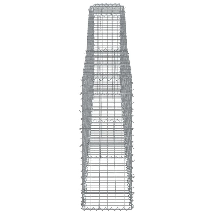 Coșuri gabion arcuite 3 buc, 400x30x80/100 cm, fier galvanizat - WALTI WALTI