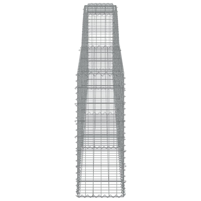 Coșuri gabion arcuite 4 buc, 400x30x80/100 cm, fier galvanizat - WALTI WALTI