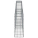 Coșuri gabion arcuite 6 buc, 400x30x80/100 cm, fier galvanizat - WALTI WALTI