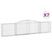 Coșuri gabion arcuite 7 buc, 400x30x80/100 cm, fier galvanizat - WALTI WALTI