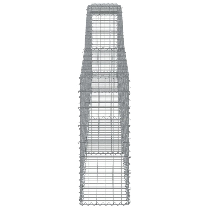 Coșuri gabion arcuite 7 buc, 400x30x80/100 cm, fier galvanizat - WALTI WALTI