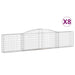 Coșuri gabion arcuite 8 buc, 400x30x80/100 cm, fier galvanizat - WALTI WALTI
