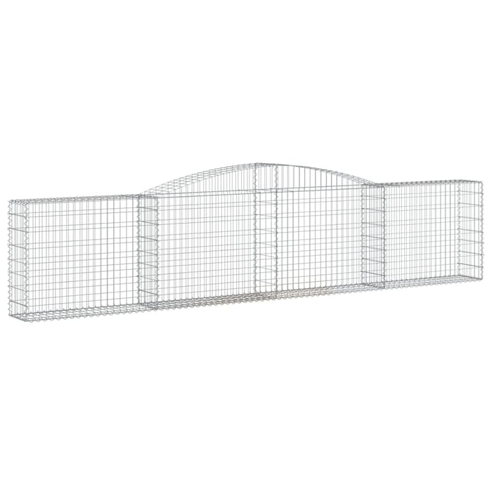 Coșuri gabion arcuite 8 buc, 400x30x80/100 cm, fier galvanizat - WALTI WALTI