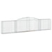 Coșuri gabion arcuite 9 buc, 400x30x80/100 cm, fier galvanizat - WALTI WALTI