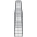 Coșuri gabion arcuite 15 buc, 400x30x80/100 cm, fier galvanizat - WALTI WALTI