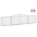 Coșuri gabion arcuite 20 buc, 400x30x80/100 cm, fier galvanizat - WALTI WALTI