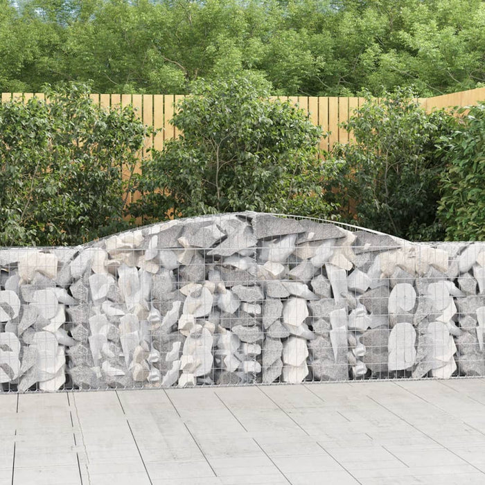 Coșuri gabion arcuite 3 buc, 400x30x100/120 cm fier galvanizat - WALTI WALTI