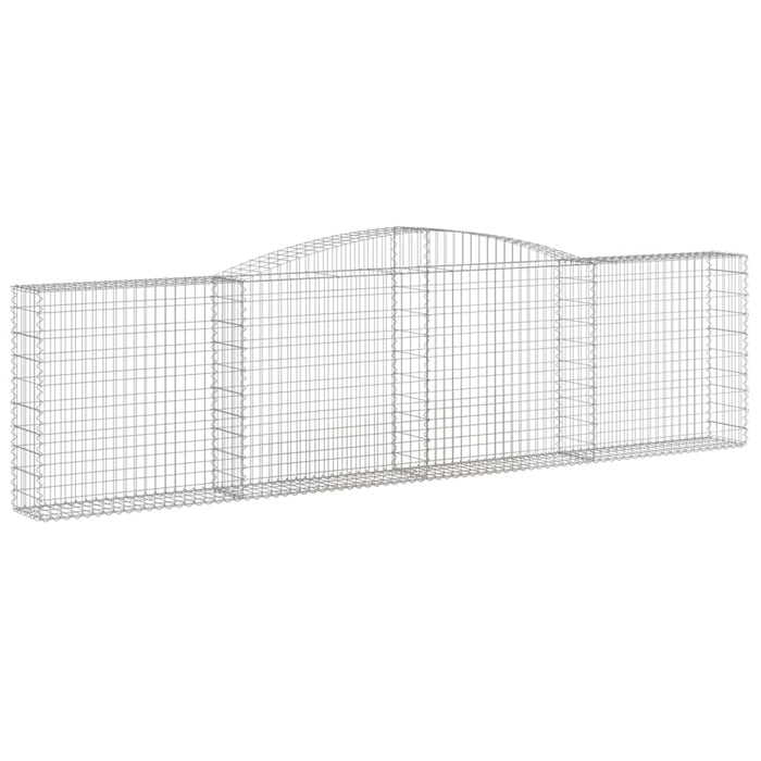 Coșuri gabion arcuite 6 buc, 400x30x100/120 cm fier galvanizat - WALTI WALTI
