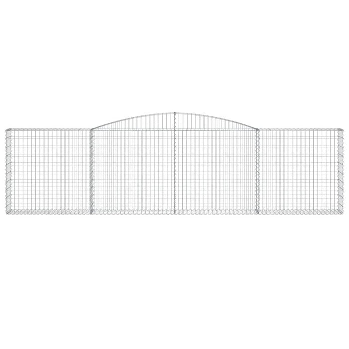 Coșuri gabion arcuite 6 buc, 400x30x100/120 cm fier galvanizat - WALTI WALTI