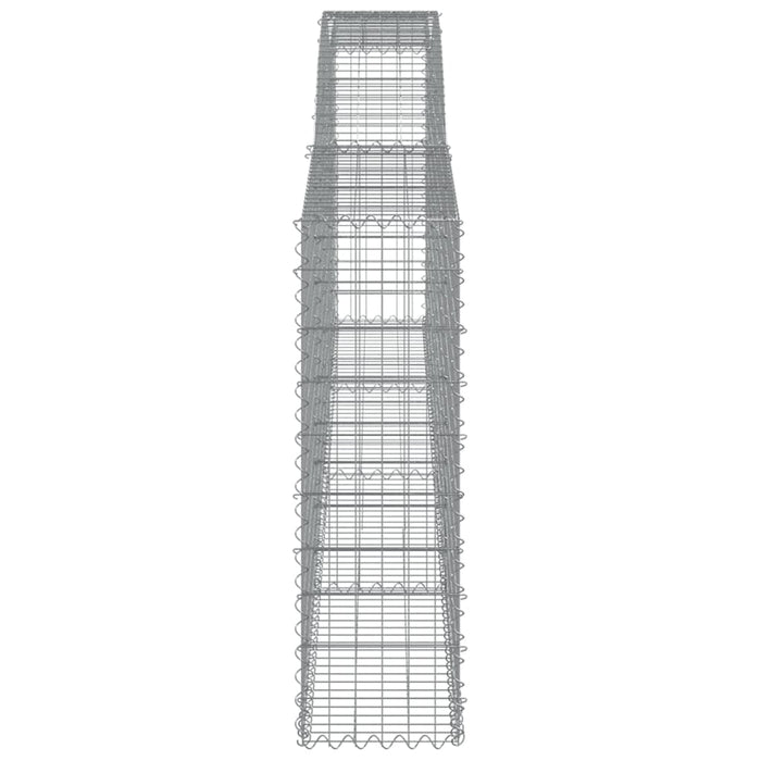 Coșuri gabion arcuite 6 buc, 400x30x100/120 cm fier galvanizat - WALTI WALTI