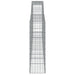 Coșuri gabion arcuite 6 buc, 400x30x100/120 cm fier galvanizat - WALTI WALTI