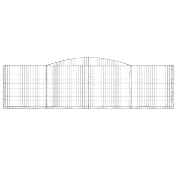 Coșuri gabion arcuite 8 buc, 400x30x100/120 cm fier galvanizat - WALTI WALTI
