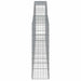 Coșuri gabion arcuite 8 buc, 400x30x100/120 cm fier galvanizat - WALTI WALTI
