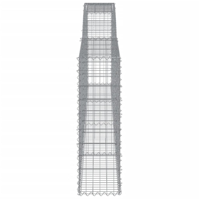 Coșuri gabion arcuite 9 buc, 400x30x100/120 cm fier galvanizat - WALTI WALTI
