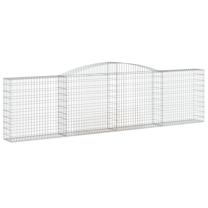 Coșuri gabion arcuite 10 buc, 400x30x100/120 cm fier galvanizat - WALTI WALTI