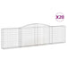Coșuri gabion arcuite 20 buc, 400x30x100/120 cm fier galvanizat - WALTI WALTI