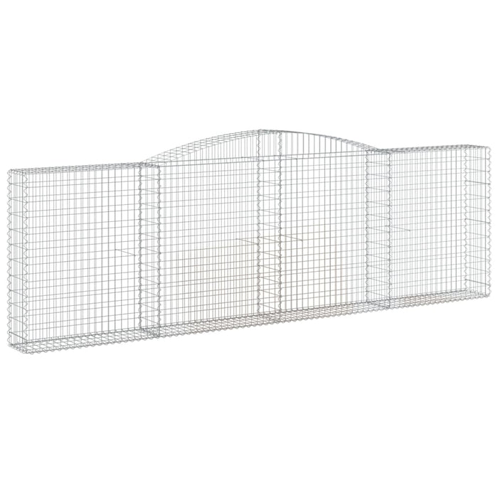 Coșuri gabion arcuite 4 buc. 400x30x120/140cm fier galvanizat - WALTI WALTI