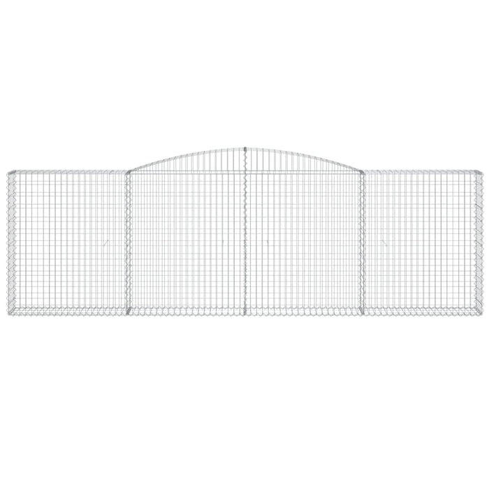 Coșuri gabion arcuite 4 buc. 400x30x120/140cm fier galvanizat - WALTI WALTI