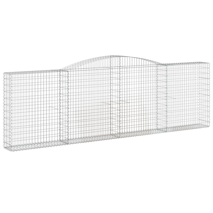 Coșuri gabion arcuite 8 buc. 400x30x120/140 cm fier galvanizat WALTI