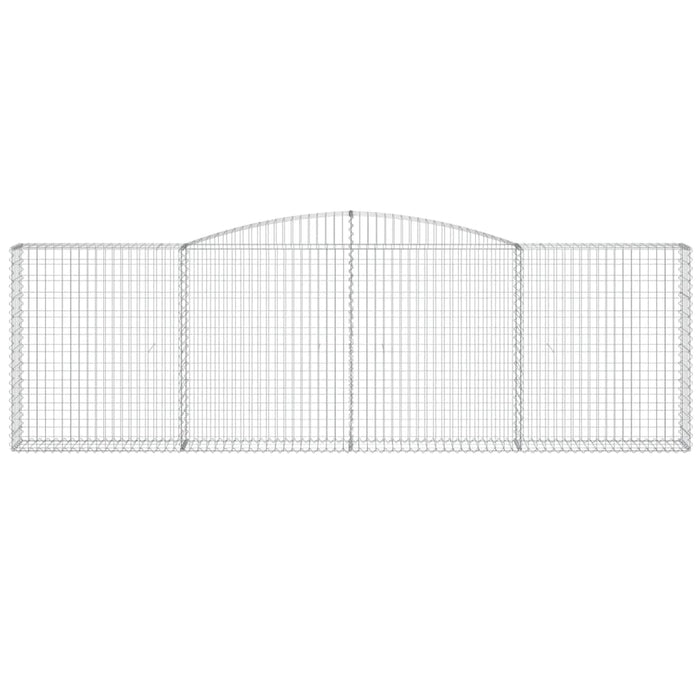 Coșuri gabion arcuite 8 buc. 400x30x120/140 cm fier galvanizat WALTI