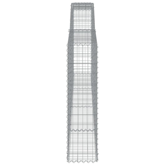 Coșuri gabion arcuite 8 buc. 400x30x120/140 cm fier galvanizat WALTI