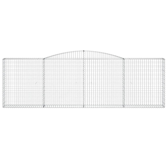 Coșuri gabion arcuite 9 buc. 400x30x120/140 cm, fier galvanizat - WALTI WALTI