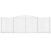 Coșuri gabion arcuite 9 buc. 400x30x120/140 cm, fier galvanizat - WALTI WALTI