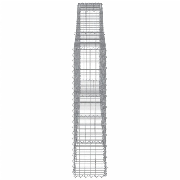 Coșuri gabion arcuite 10 buc. 400x30x120/140 cm fier galvanizat - WALTI WALTI