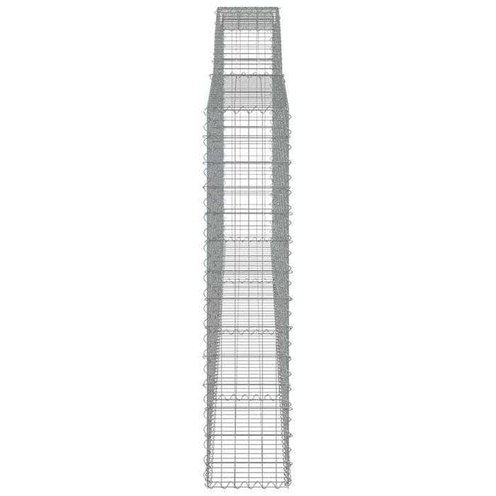Coșuri gabion arcuite 2 buc, 400x30x140/160 cm, fier galvanizat - WALTI WALTI