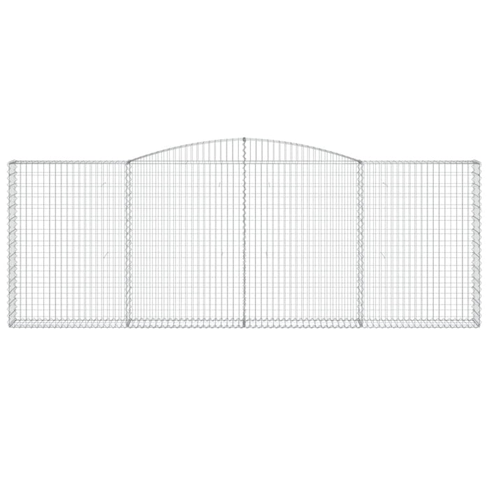 Coșuri gabion arcuite 3 buc. 400x30x140/160 cm fier galvanizat - WALTI WALTI