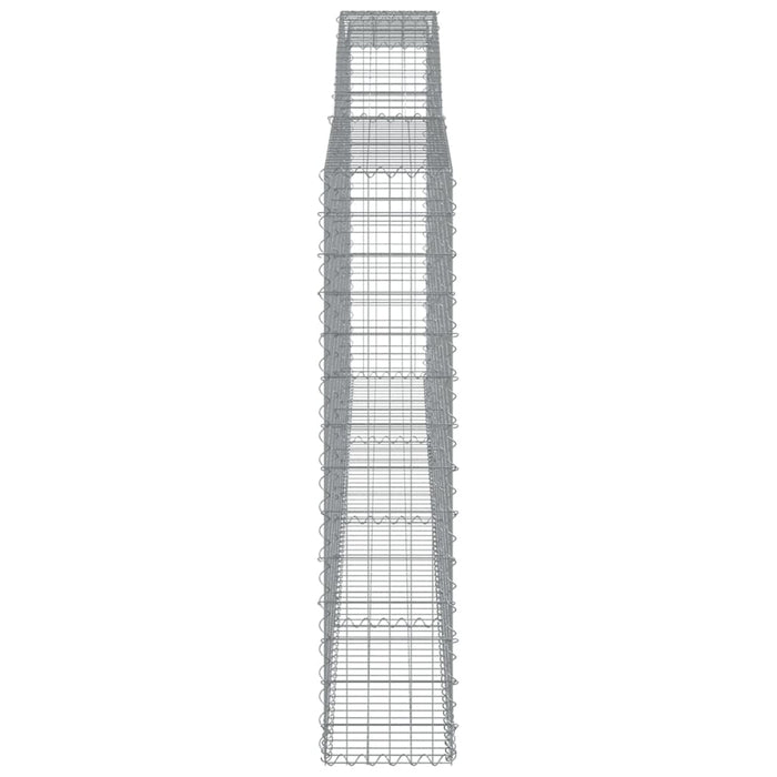 Coșuri gabion arcuite 3 buc. 400x30x140/160 cm fier galvanizat - WALTI WALTI