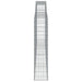 Coșuri gabion arcuite 3 buc. 400x30x140/160 cm fier galvanizat - WALTI WALTI