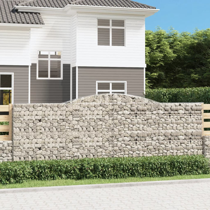 Coșuri gabion arcuite 3 buc. 400x30x140/160 cm fier galvanizat - WALTI WALTI