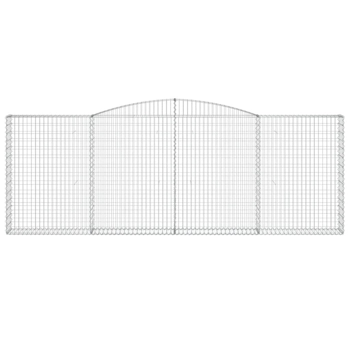 Coșuri gabion arcuite 4 buc, 400x30x140/160 cm, fier galvanizat - WALTI WALTI