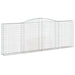 Coșuri gabion arcuite 5 buc, 400x30x140/160 cm, fier galvanizat - WALTI WALTI