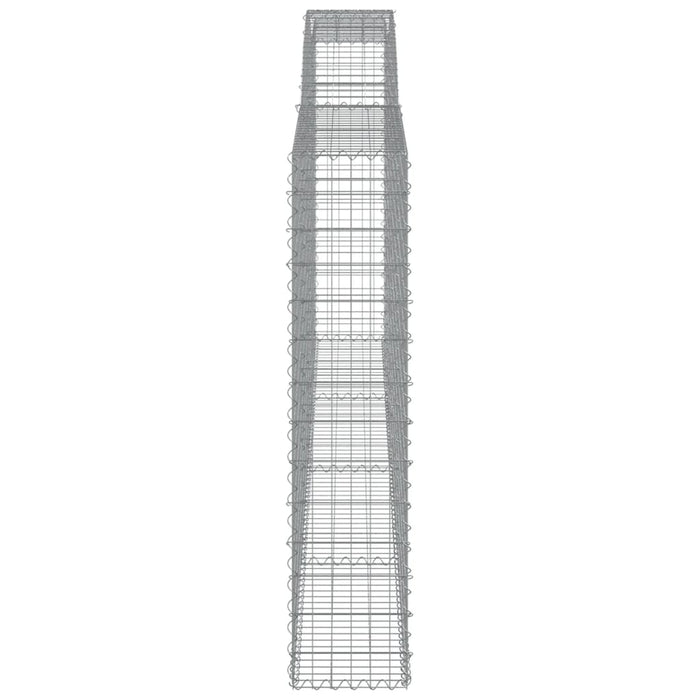 Coșuri gabion arcuite 5 buc, 400x30x140/160 cm, fier galvanizat - WALTI WALTI