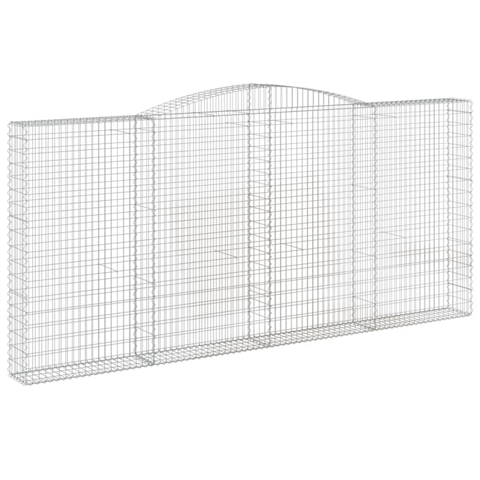 Coșuri gabion arcuite 2 buc, 400x30x180/200 cm, fier galvanizat - WALTI WALTI