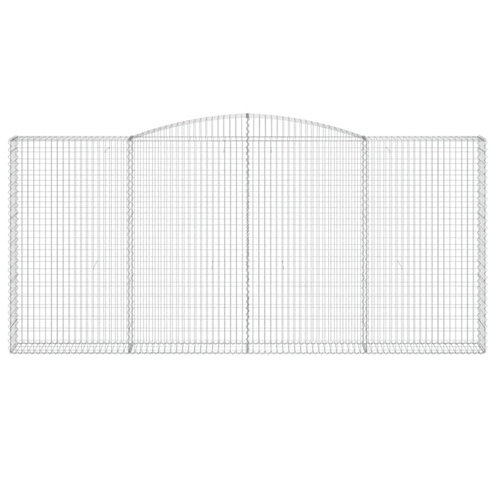 Coșuri gabion arcuite 2 buc, 400x30x180/200 cm, fier galvanizat - WALTI WALTI