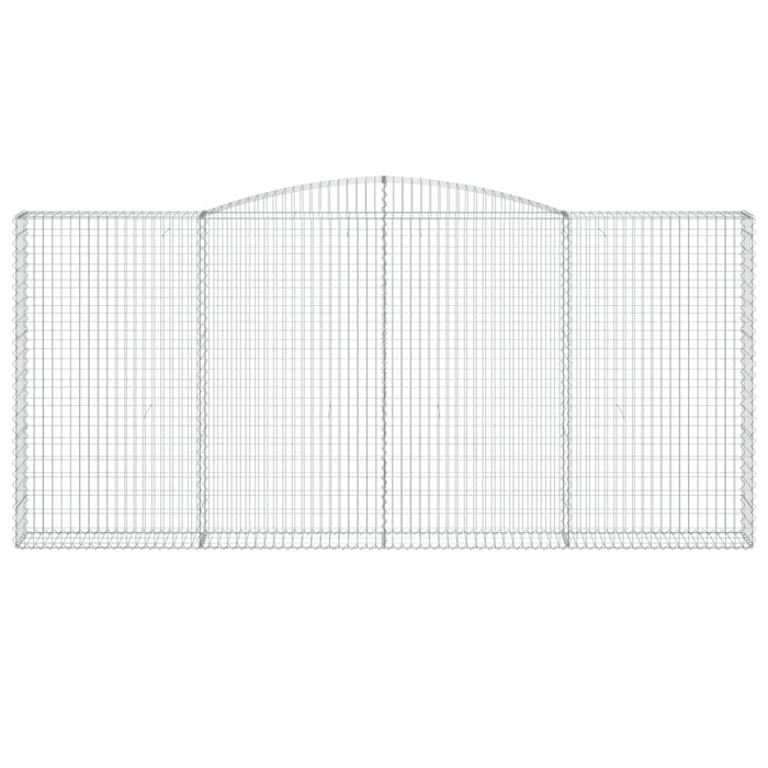 Coșuri gabion arcuite 4 buc, 400x30x180/200 cm, fier galvanizat - WALTI WALTI