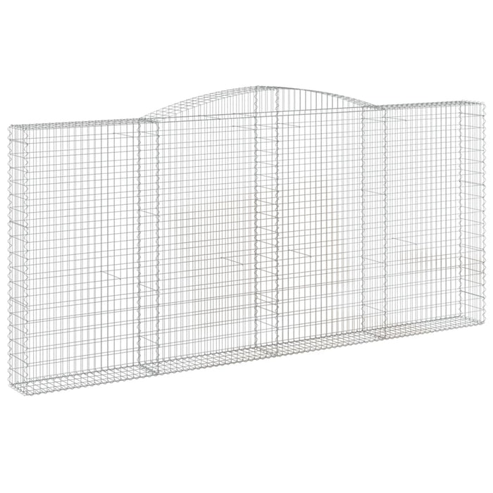Coșuri gabion arcuite 6 buc, 400x30x180/200 cm, fier galvanizat - WALTI WALTI