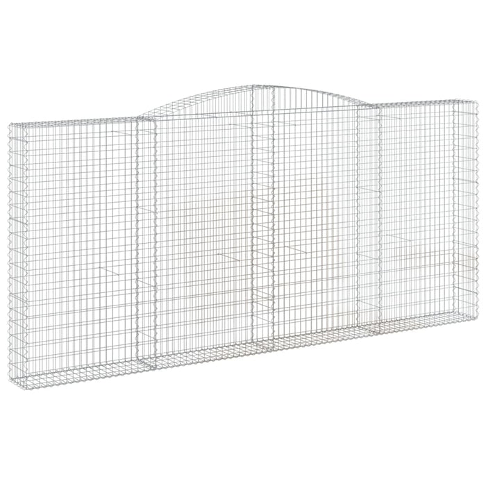 Coșuri gabion arcuite 8 buc, 400x30x180/200 cm, fier galvanizat - WALTI WALTI