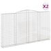 Coșuri gabion arcuite, 2 buc, 400x30x220/240cm, fier galvanizat - WALTI WALTI