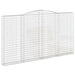 Coșuri gabion arcuite, 6 buc, 400x30x220/240cm, fier galvanizat - WALTI WALTI